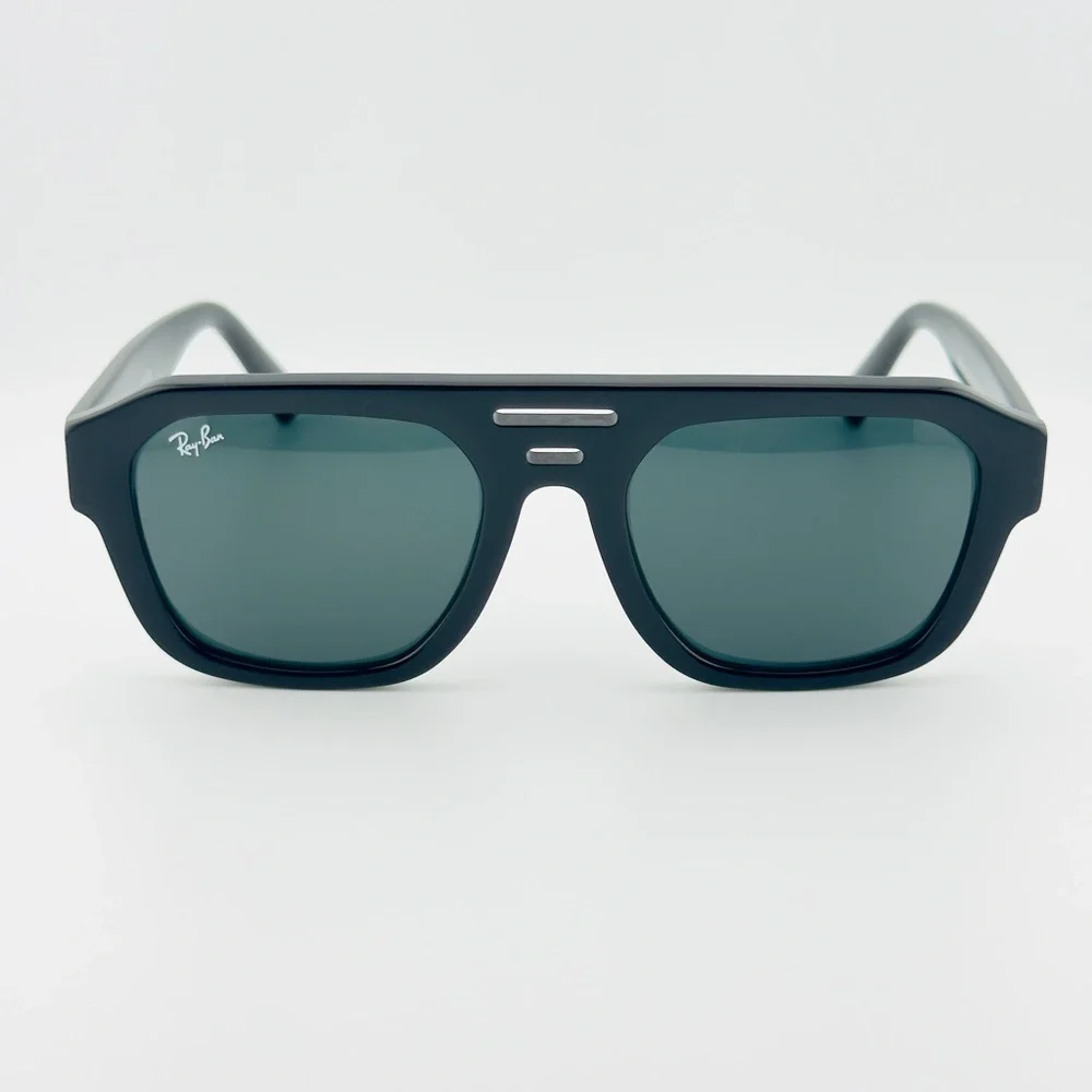Ray-Ban Sunglasses RB4397 Corrigan Bio-based Polished Black Frame Grey Lenses